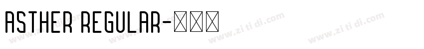Asther Regular字体转换